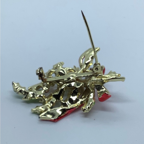 Holly Brooch with Pearls - Picture 2 of 5